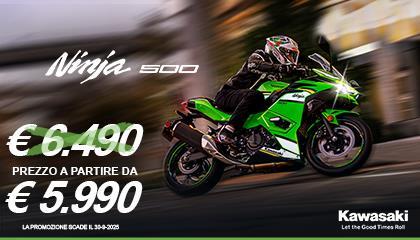 Ninja 500: tua a partire da € 5.990